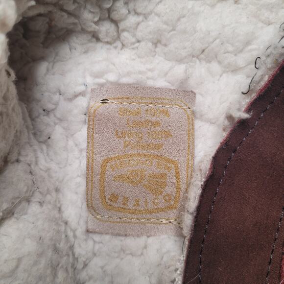 Horse Suede Leather Poncho Gaban Fringe Fur Shearling Western Unisex One Size - Picture 5 of 8